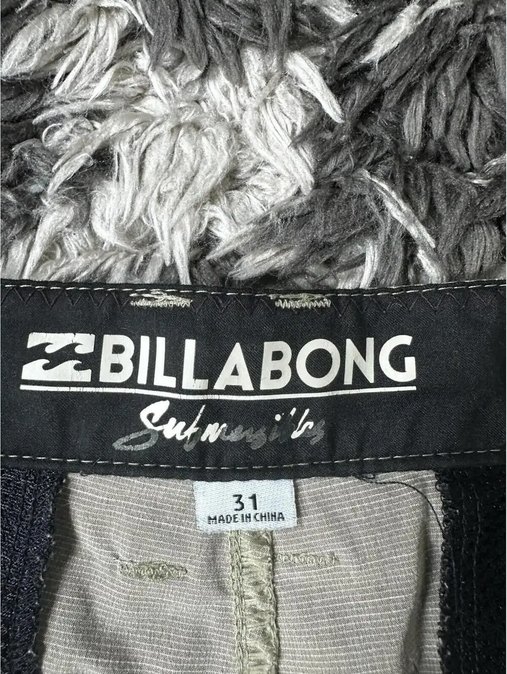 Billabong Submersibles Mens Size 31 Chino Hybrid Stretch Shorts Heather Grey